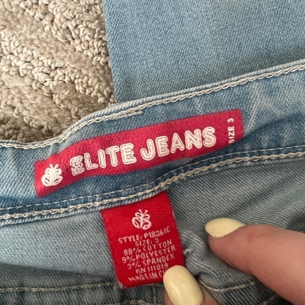 ELITE JEANS - Size 3 light wash - Picture 4 of 5